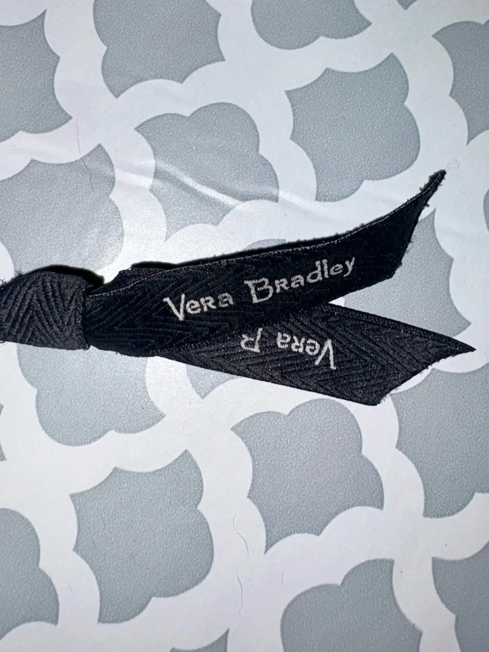 RFID-blocking Vera Bradley Pink, Navy & Cream Quilted Wristlet